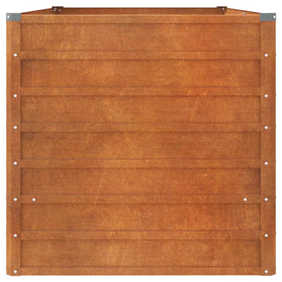 Garden Raised Bed Brown Corten Steel Large Sturdy
