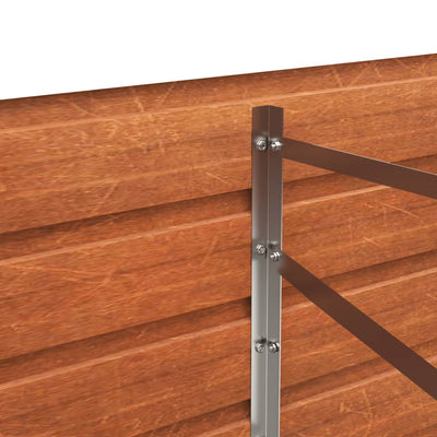 Garden Raised Bed Brown Corten Steel Large Sturdy