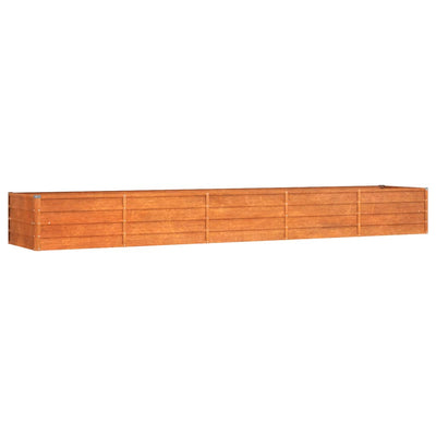 Garden Raised Bed Rusty Corten steel 157.5 x 31.5 x 17.7 in large