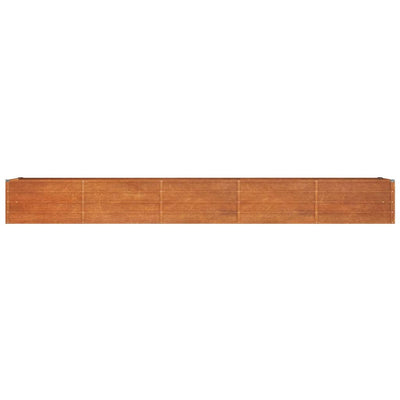 Garden Raised Bed Rusty Corten steel 157.5 x 31.5 x 17.7 in large