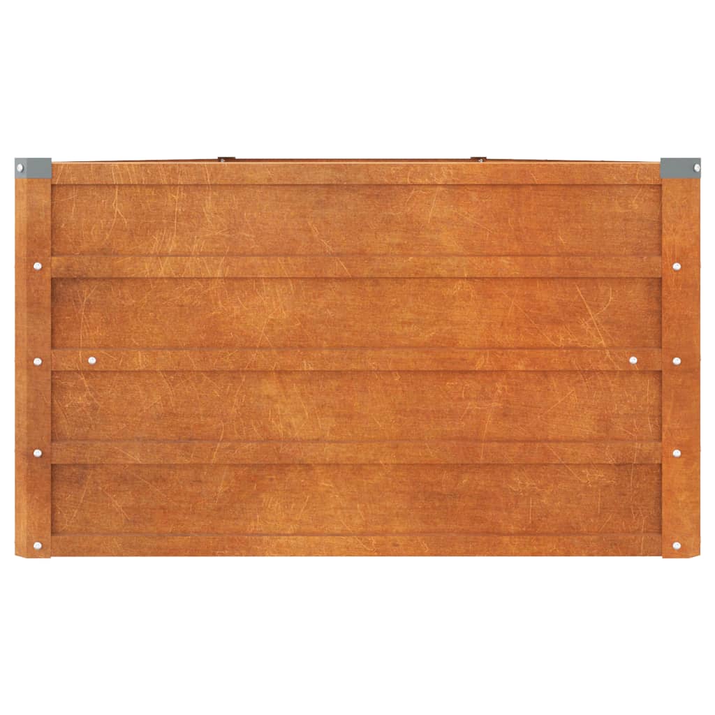 Garden Raised Bed Rusty Corten steel 157.5 x 31.5 x 17.7 in large