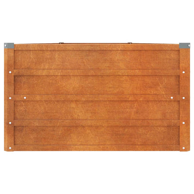 Garden Raised Bed Rusty Corten steel 157.5 x 31.5 x 17.7 in large