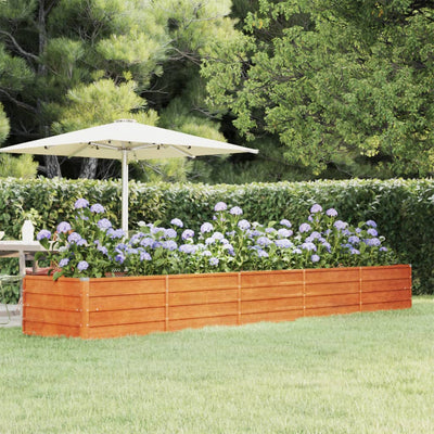 Garden Raised Bed Rusty Corten steel 157.5 x 31.5 x 17.7 in large