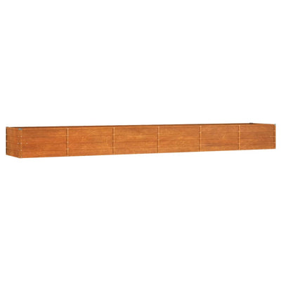 Garden Raised Bed Rusty Corten Steel 189 x 31.5 x 17.7 in Tough