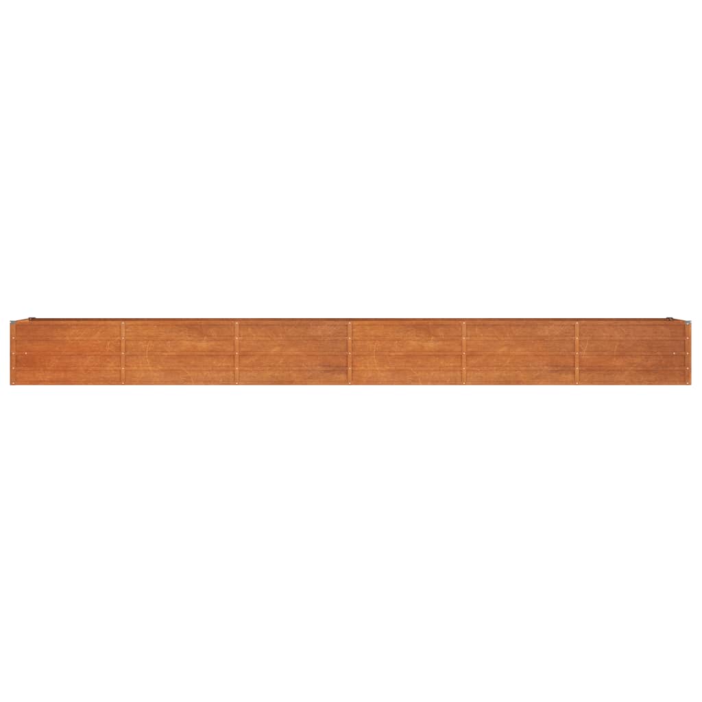 Garden Raised Bed Rusty Corten Steel 189 x 31.5 x 17.7 in Tough
