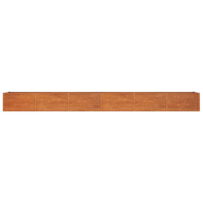 Garden Raised Bed Rusty Corten Steel 189 x 31.5 x 17.7 in Tough