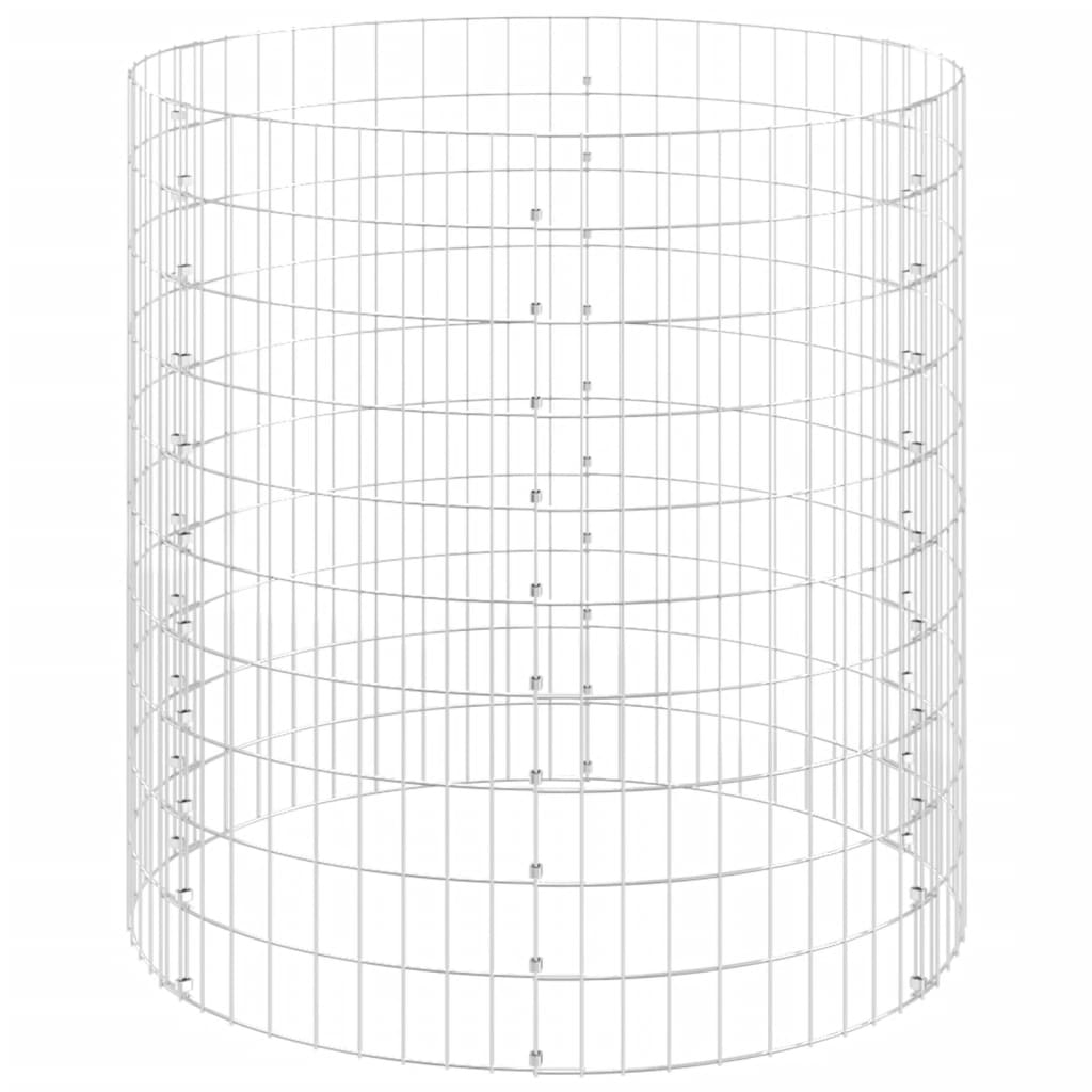 Garden Composter Ø39.4"x39.4" Galvanized Steel