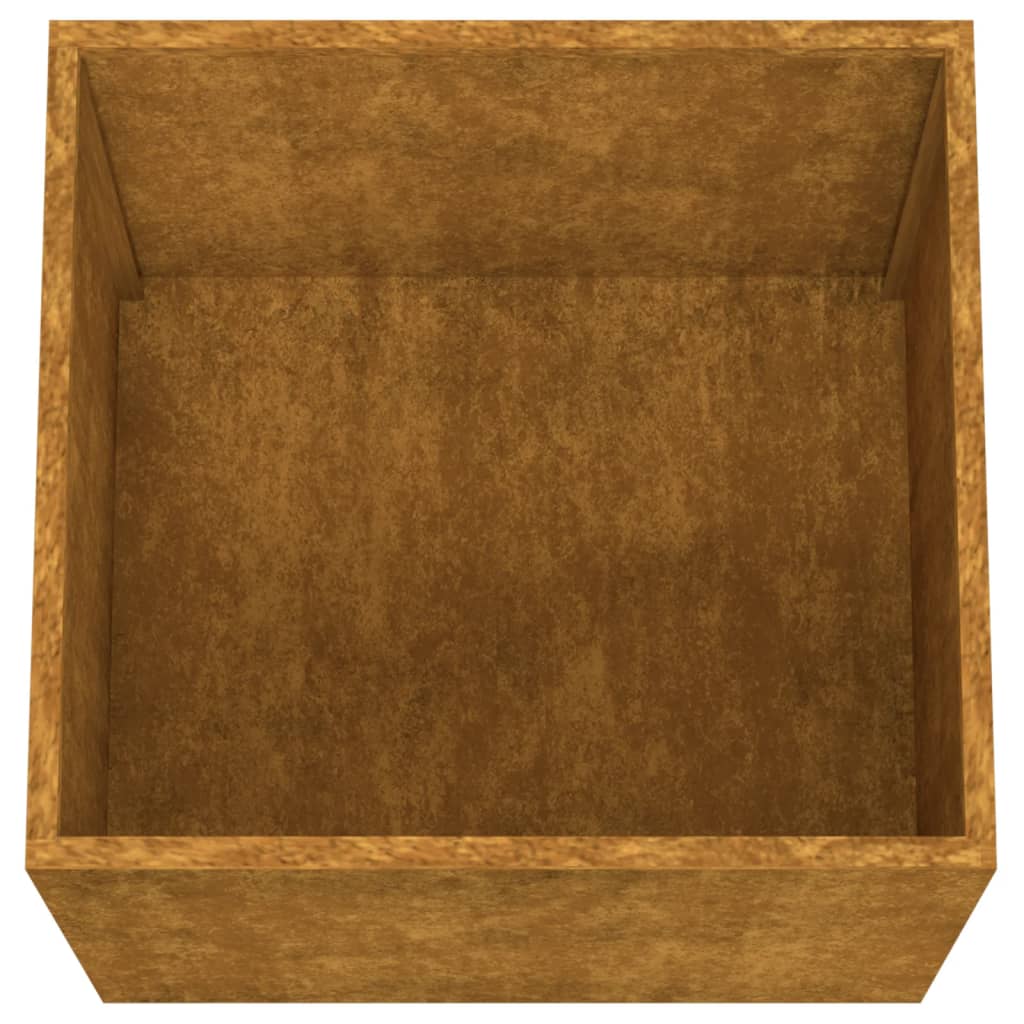 Planter Rusty Corten steel 12.6x11.8x11.4 in Durable