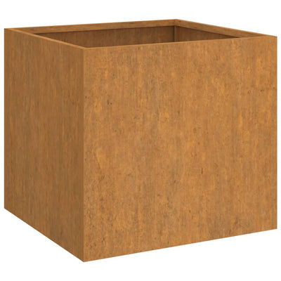 Planters 2 pcs 12.6"x11.8"x11.4" Corten Steel