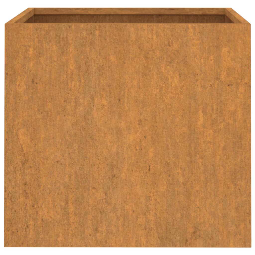 Planters 2 pcs 12.6"x11.8"x11.4" Corten Steel