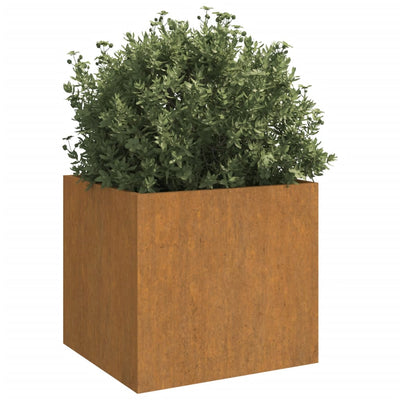 Planter Rusty Corten steel Medium Heavy Weight Endurance