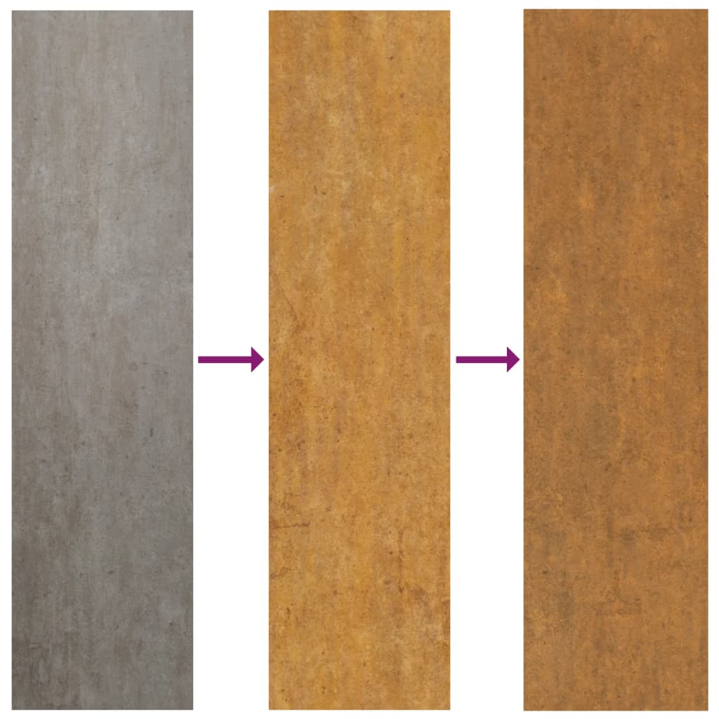 Planter Rusty Corten steel Medium Heavy Weight Endurance