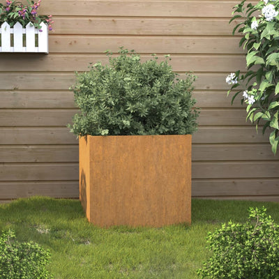 Planter Rusty Corten steel Medium Heavy Weight Endurance