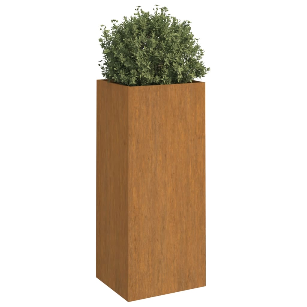 Planter 12.6"x11.4"x29.5" Corten Steel