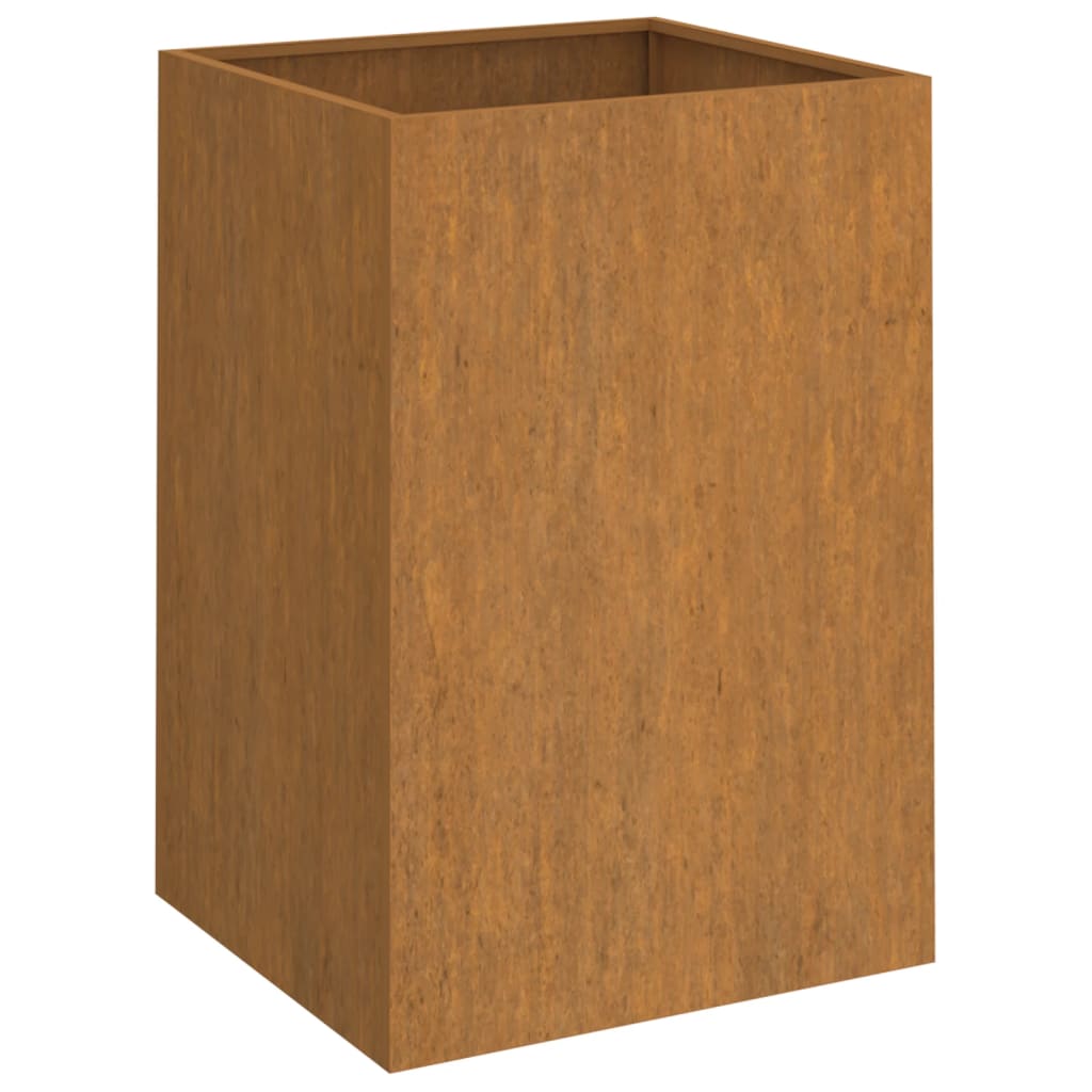 Planter 16.5"x15"x29.5" Corten Steel