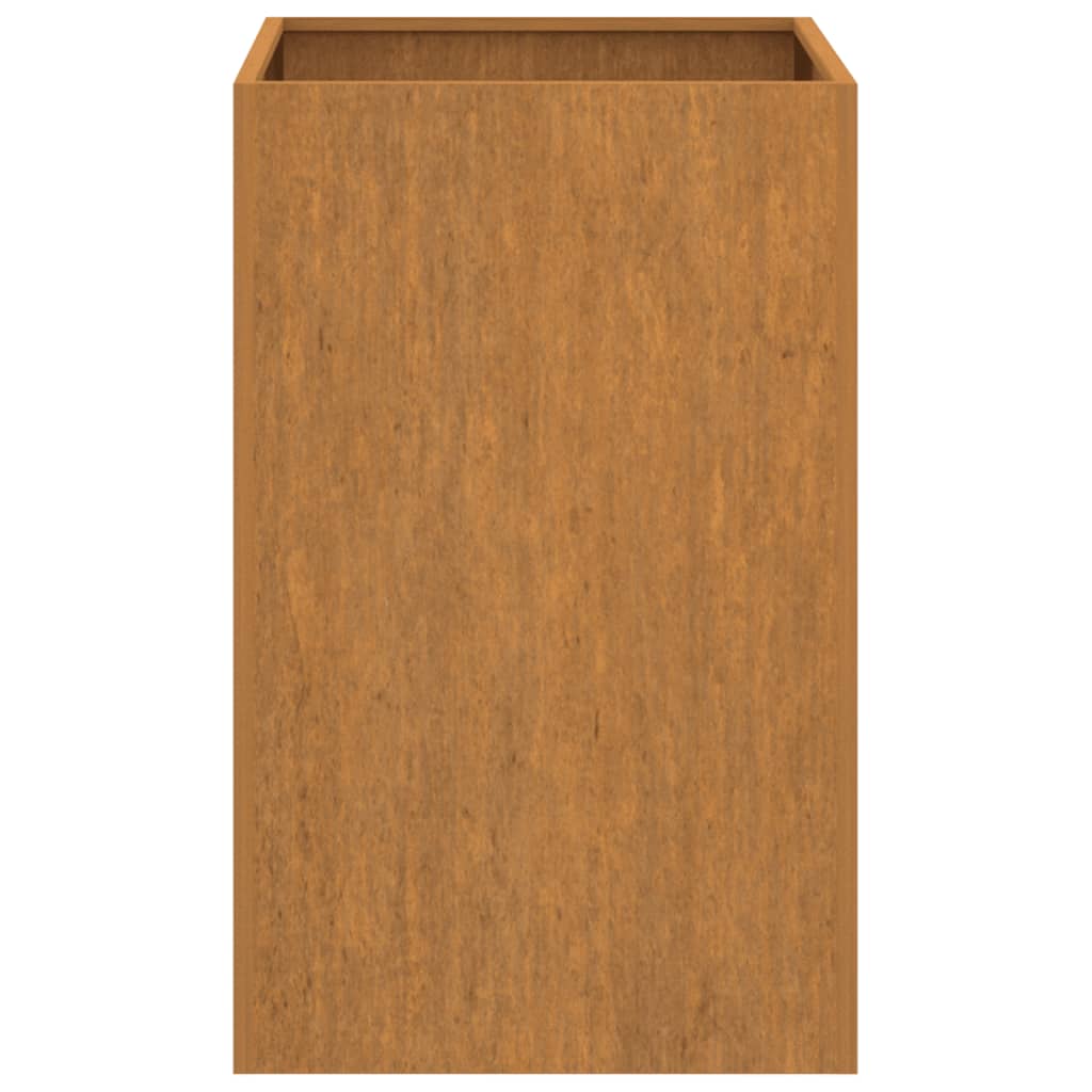 Planter 16.5"x15"x29.5" Corten Steel