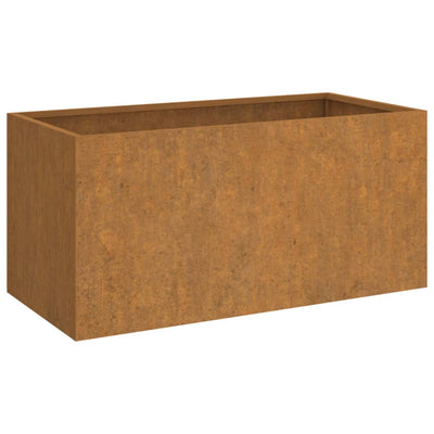 Planter 24.4"x11.8"x11.4" Corten Steel