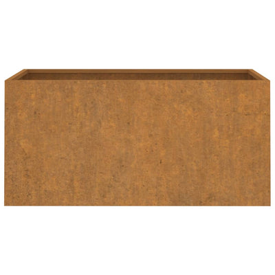 Planter 24.4"x11.8"x11.4" Corten Steel