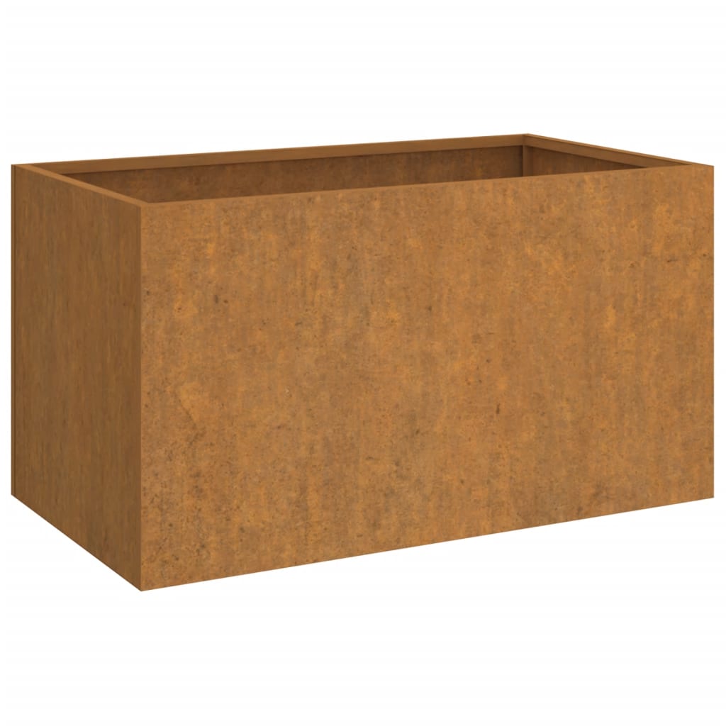 Planter 24.4"x15.7"x15.4" Corten Steel