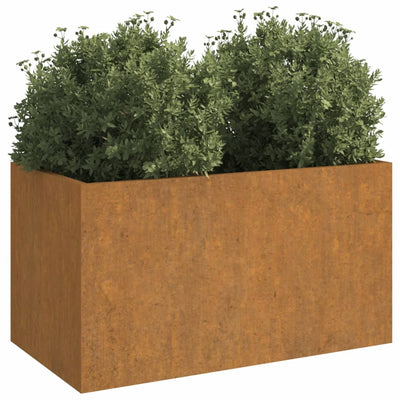 Planter 24.4"x15.7"x15.4" Corten Steel