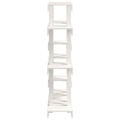 Plant Stand White 41.1x9.8x43.1" Solid Wood Pine
