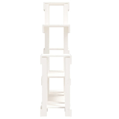 Plant Stand White 36.2x9.8x38.2" Solid Wood Pine