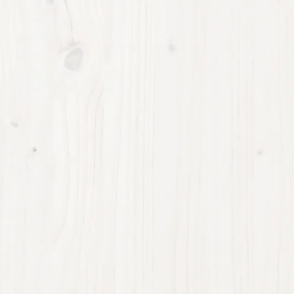 Plant Stand White 36.2x9.8x38.2" Solid Wood Pine