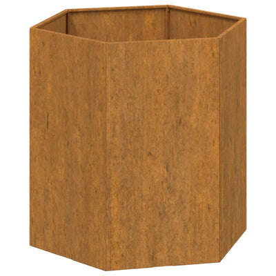 Planter Rusty 15.7"x15.7"x17.7" Corten Steel