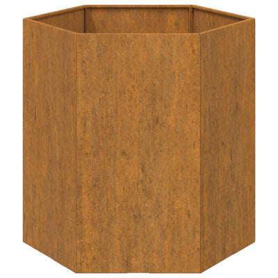 Planter Rusty 15.7"x15.7"x17.7" Corten Steel