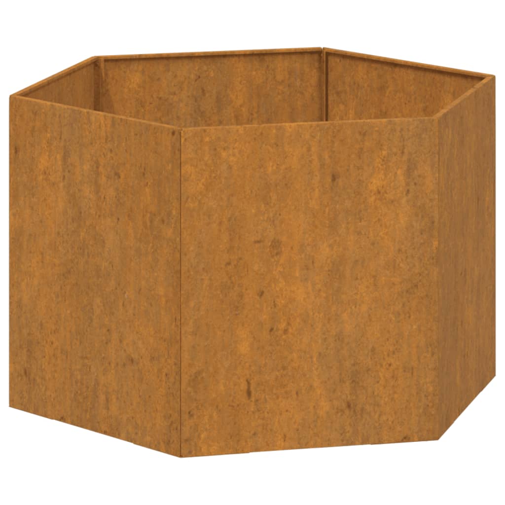 Planter Rusty 23.6"x23.6"x17.7" Corten Steel