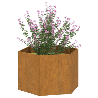 Planter Rusty 23.6"x23.6"x17.7" Corten Steel