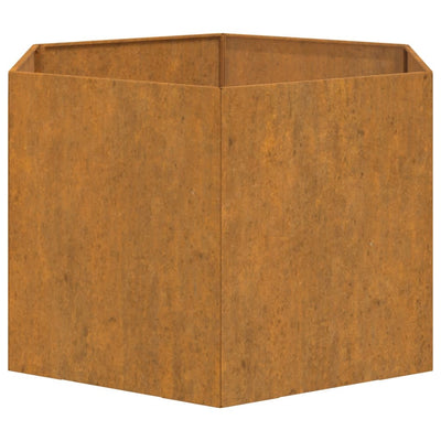 Planter Rusty 23.6"x23.6"x17.7" Corten Steel