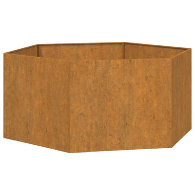 Planter Rusty 35.4"x35.4"x17.7" Corten Steel