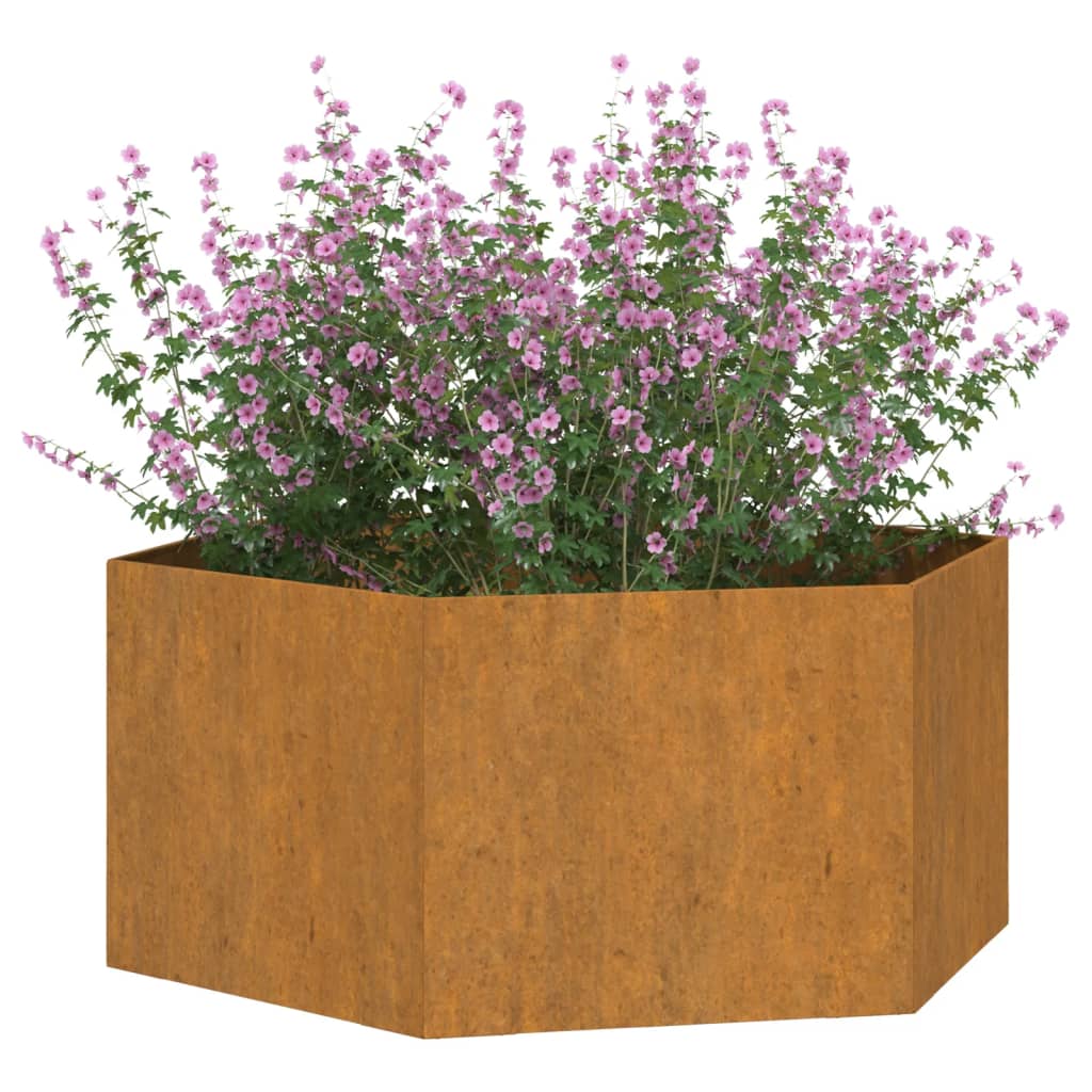 Planter Rusty 35.4"x35.4"x17.7" Corten Steel