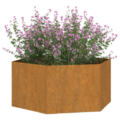 Planter Rusty 35.4"x35.4"x17.7" Corten Steel