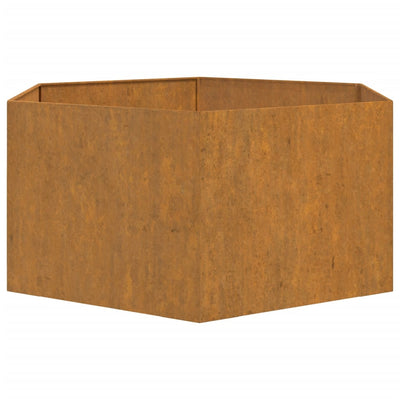 Planter Rusty 35.4"x35.4"x17.7" Corten Steel