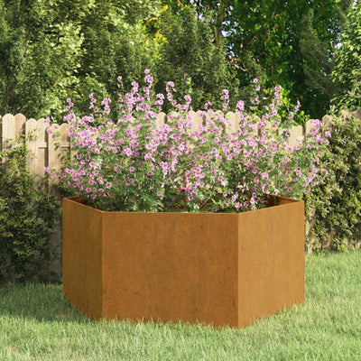 Planter Rusty 35.4"x35.4"x17.7" Corten Steel