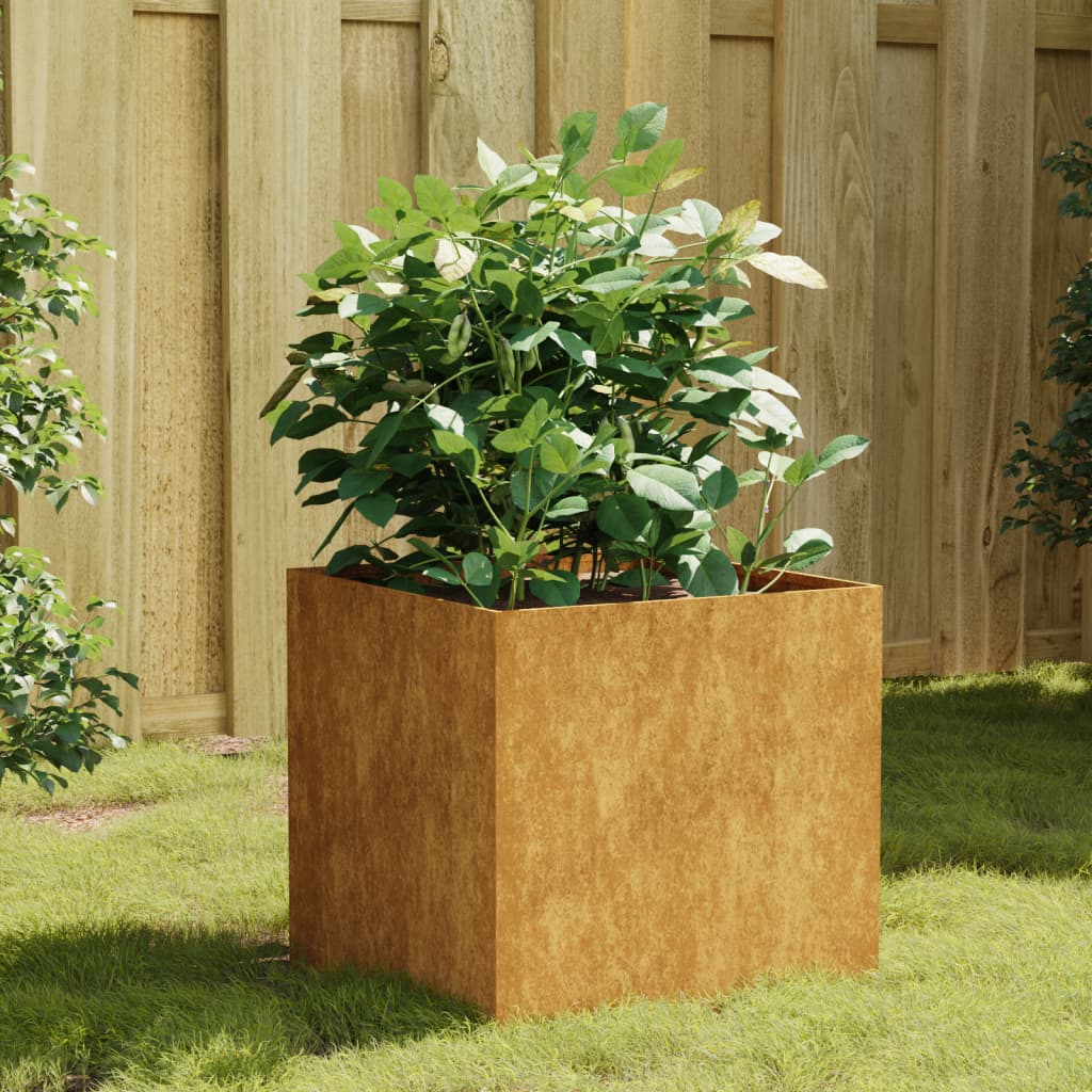 Planter 15.7"x16.1"x15.7" Corten Steel