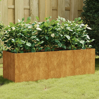 Garden Raised Bed 47.2"x15.7"x15.7" Corten Steel