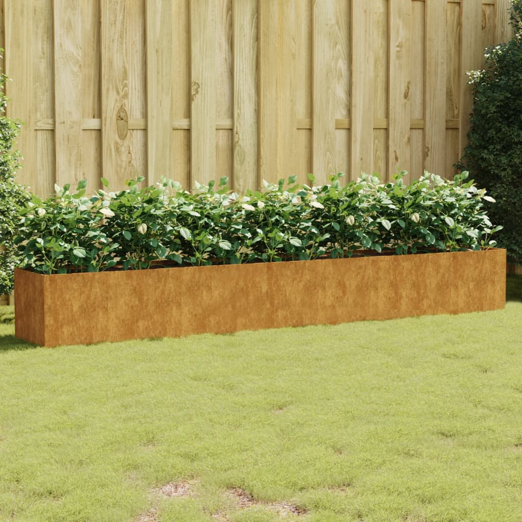 Garden Raised Bed 110.2"x15.7"x15.7" Corten Steel