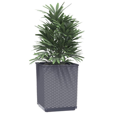 Planters 2 pcs Blue Gray 11.8"x11.8"x14.6" Polypropylene