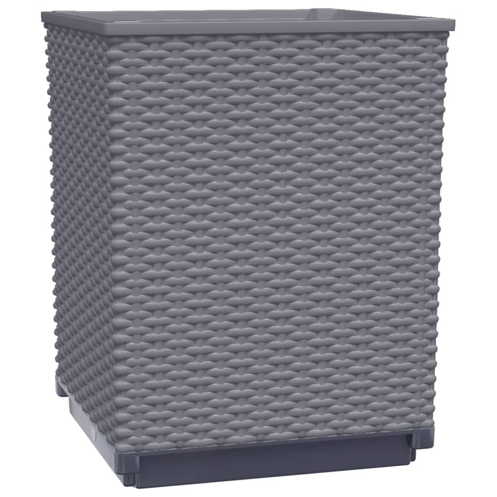 Planters 2 pcs Blue Gray 11.8"x11.8"x14.6" Polypropylene