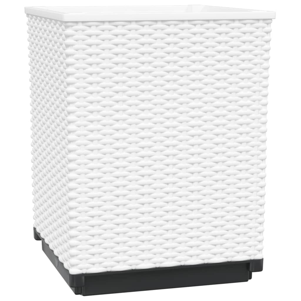 Planters 2 pcs White 11.8"x11.8"x14.6" Polypropylene