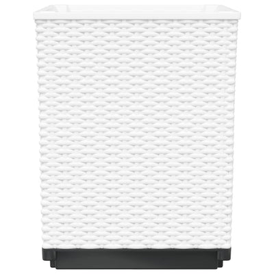 Planters 2 pcs White 11.8"x11.8"x14.6" Polypropylene