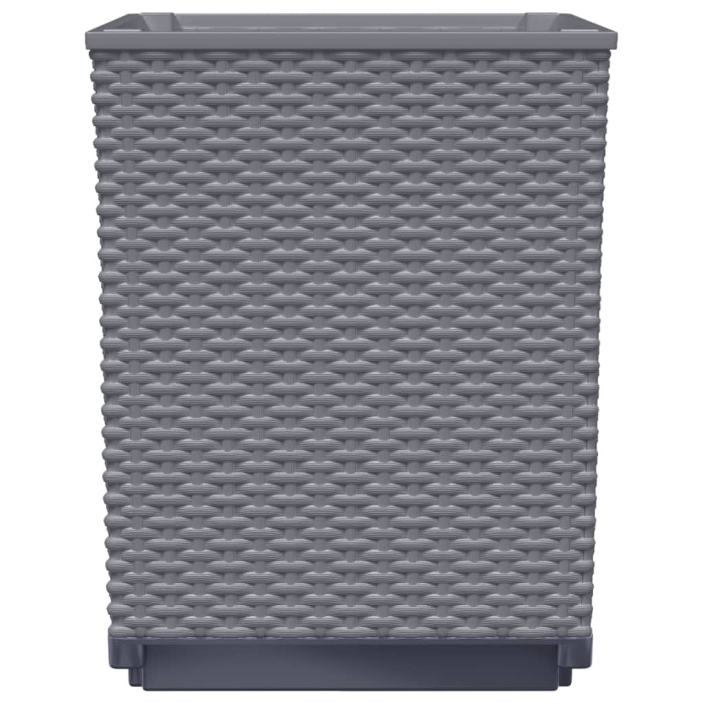 Planters 4 pcs Blue Gray 11.8"x11.8"x14.6" Polypropylene