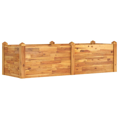 Garden Raised Bed 63"x23.6"x17.3" Solid Wood Acacia