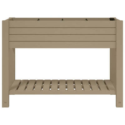 Garden Raised Bed Light Brown 43.3"x17.7"x31.1" Polypropylene