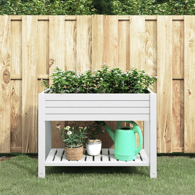 Garden Raised Bed White 43.3"x17.7"x31.1" Polypropylene