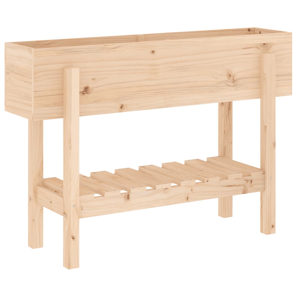 Patio Raised Bed  101x30 x 27.2 " Solid Wood Pine