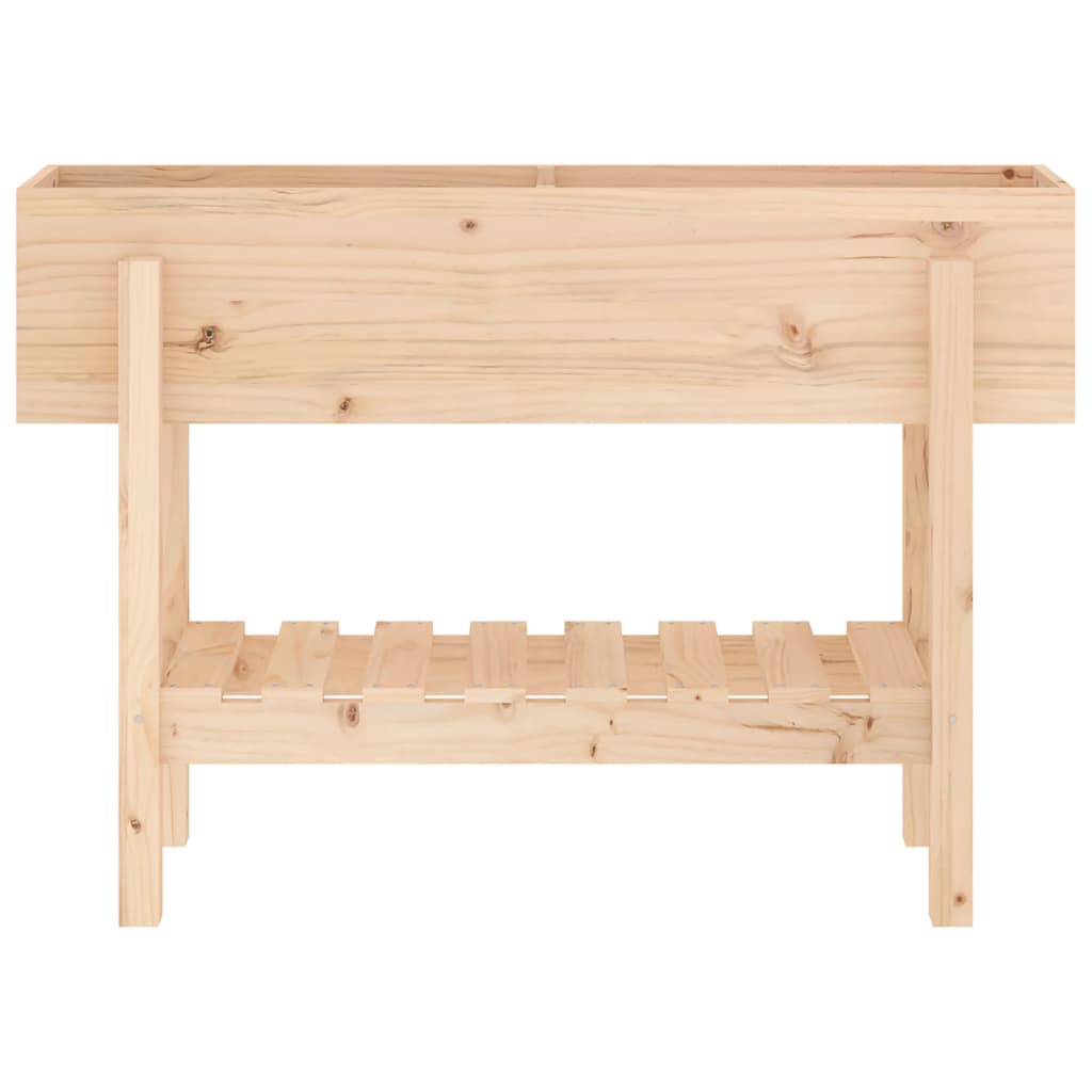 Patio Raised Bed  101x30 x 27.2 " Solid Wood Pine